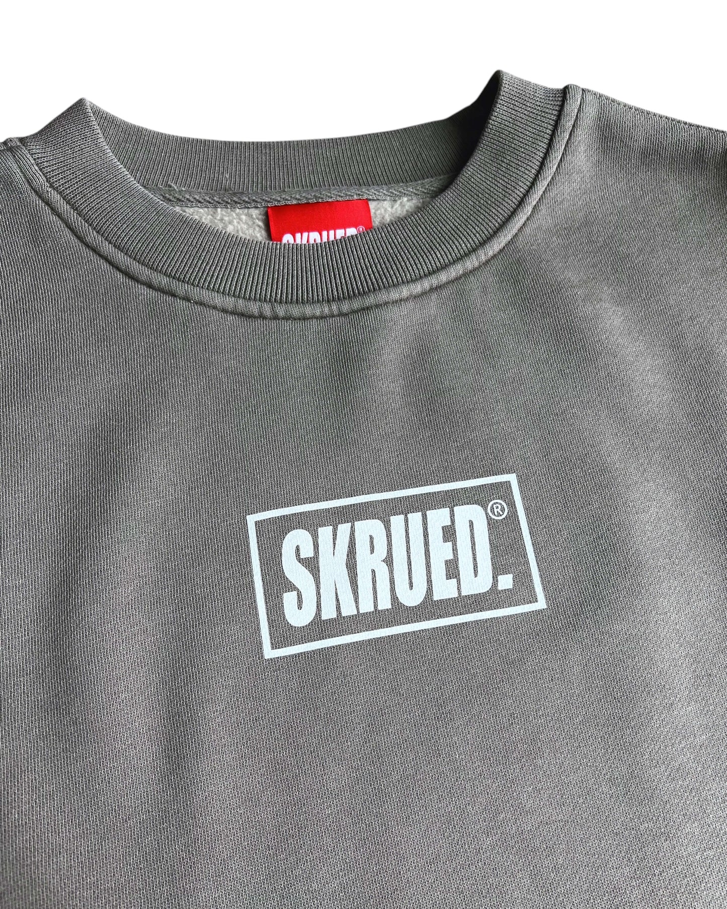 Branded Sleeve Crewneck - Vintage Grey