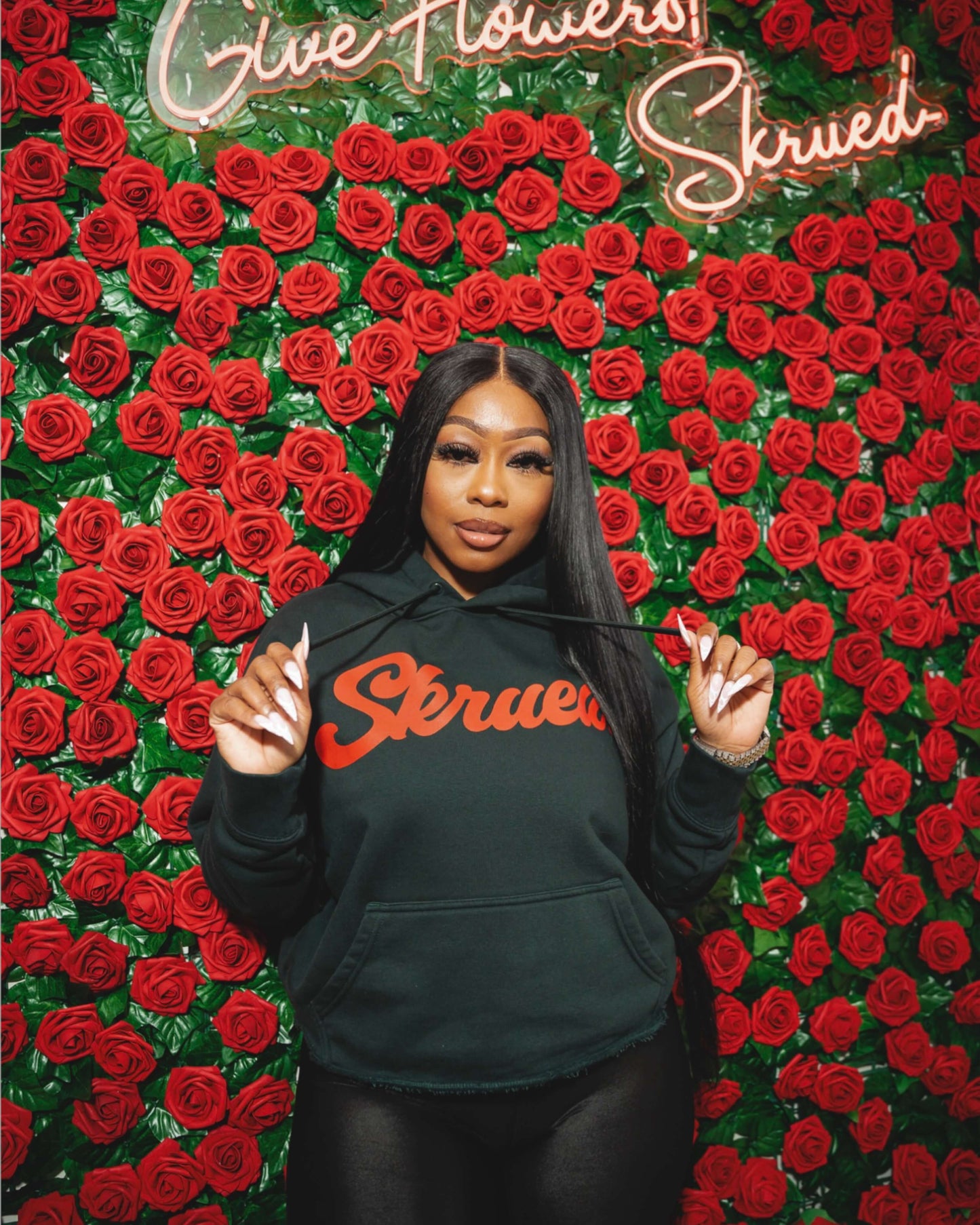 Women’s Chunky Logo Hoodie - Forest Green