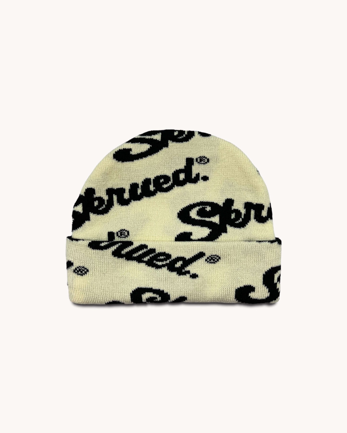 Chunky Logo Rib Knit Beanies