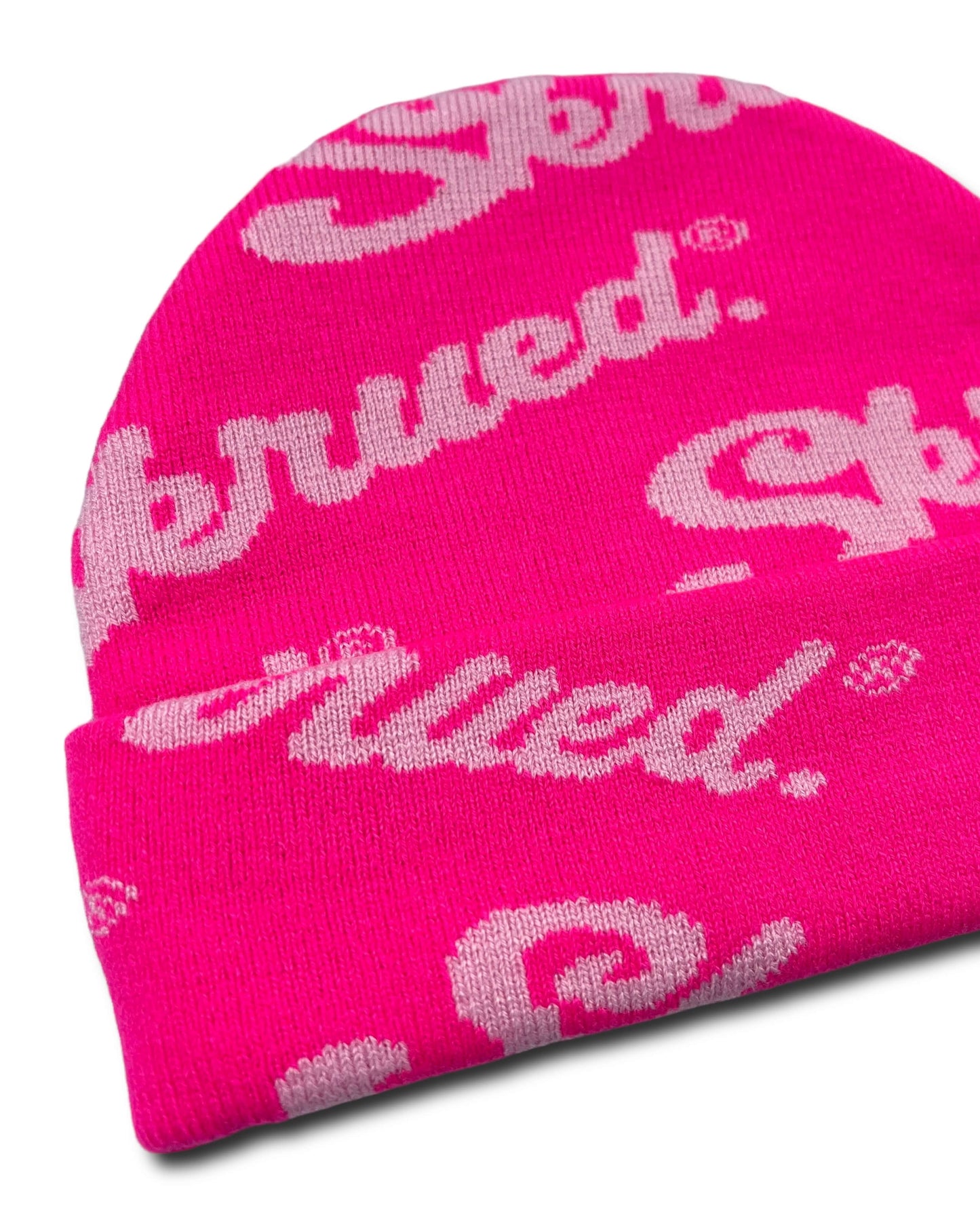 Chunky Logo Rib Knit Beanies