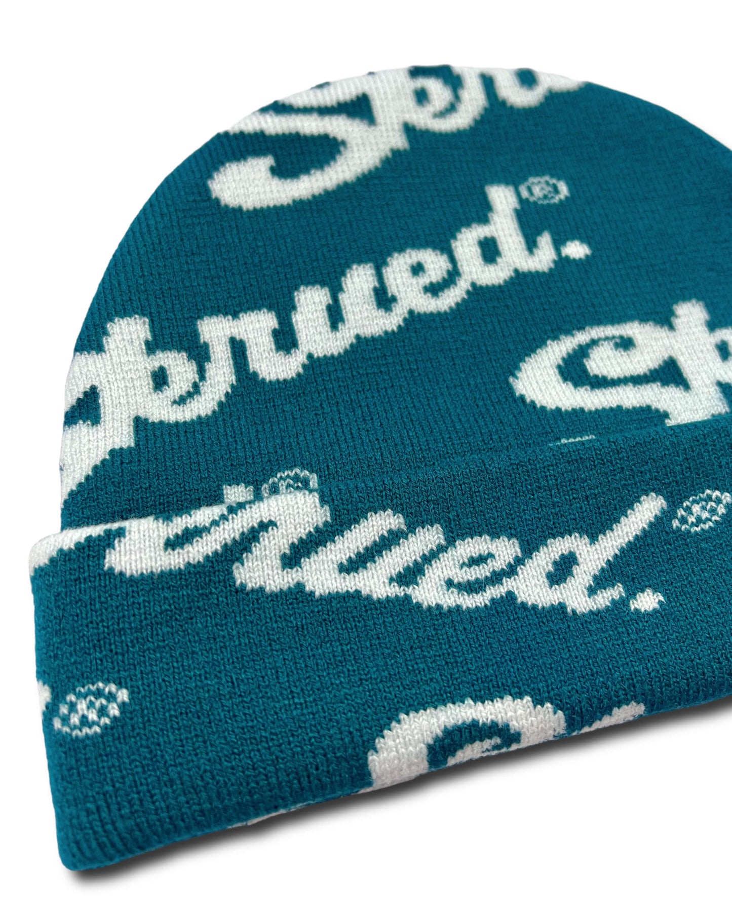 Chunky Logo Rib Knit Beanies