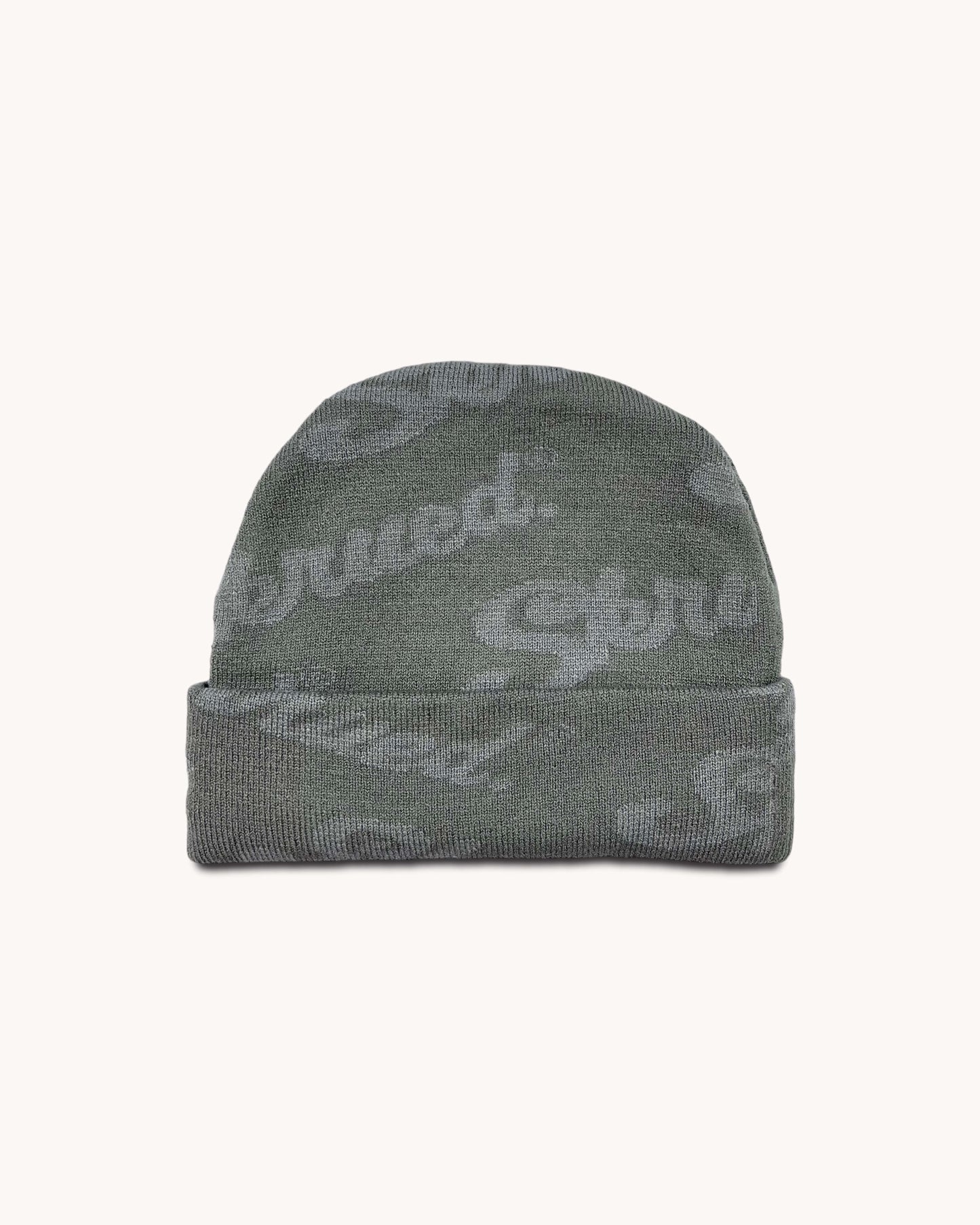 Chunky Logo Rib Knit Beanies