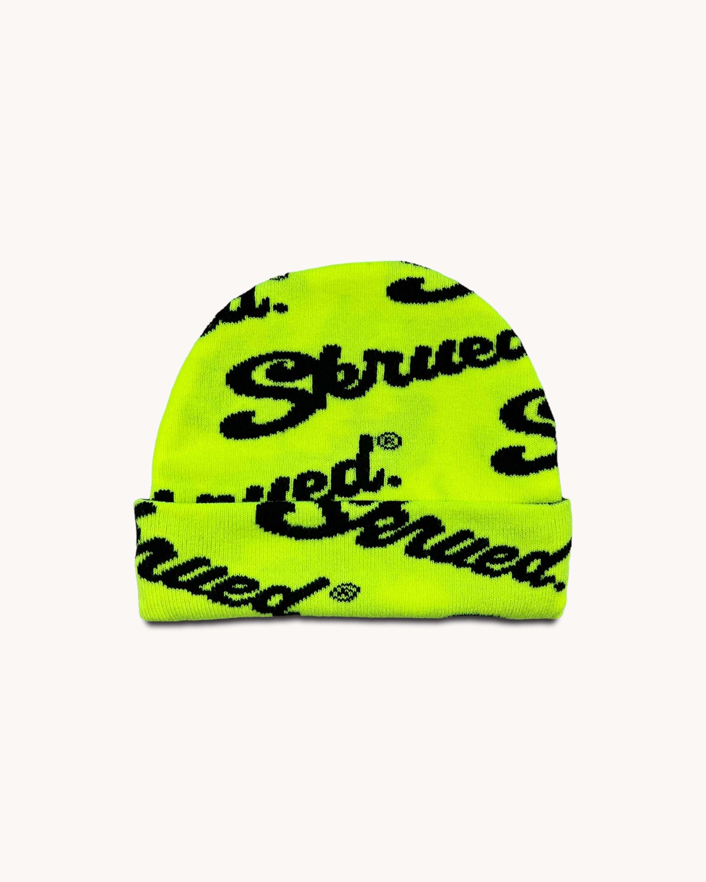 Chunky Logo Rib Knit Beanies