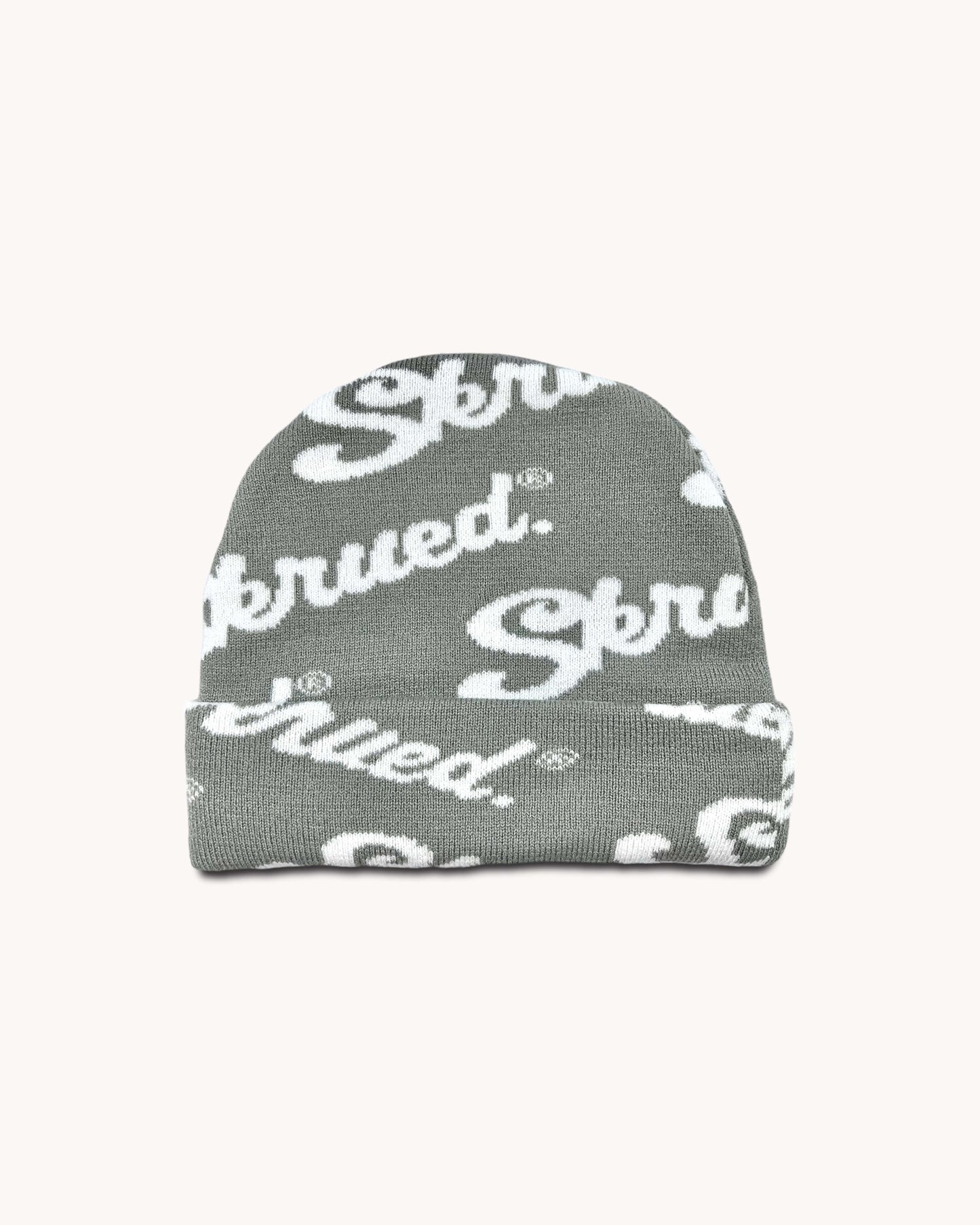 Chunky Logo Rib Knit Beanies