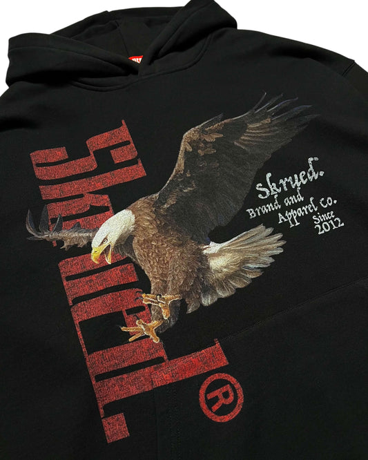 Soaring Eagle Raw Hem Hoodie