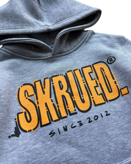 Kid’s Doodle Classic Logo Hoodie - Grey/Yellow