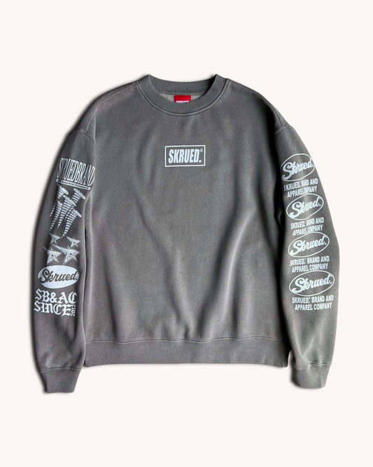 Branded Sleeve Crewneck - Vintage Grey