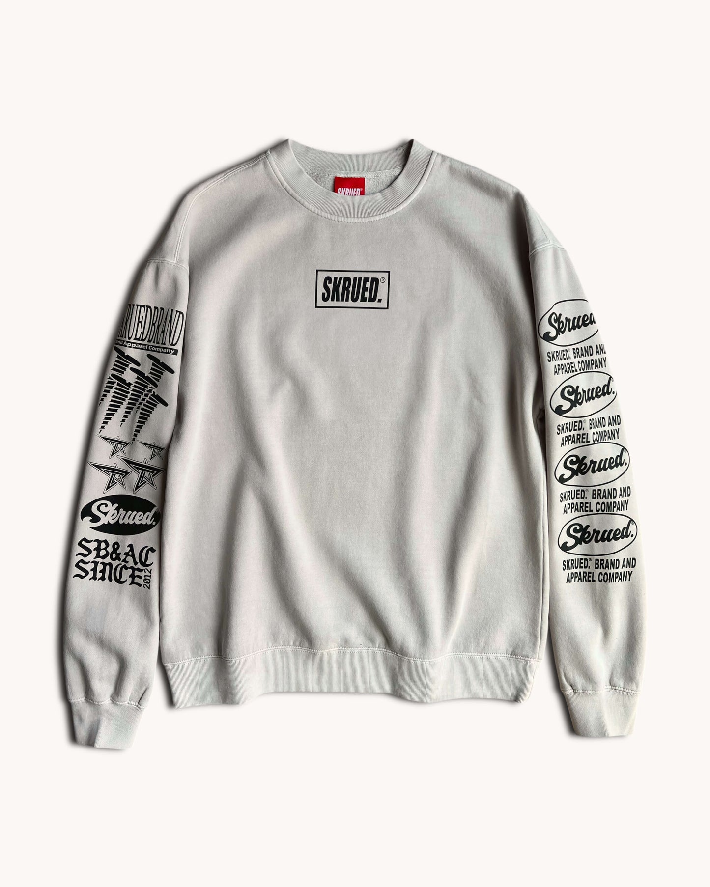 Branded Sleeve Crewneck - Vintage Ivory