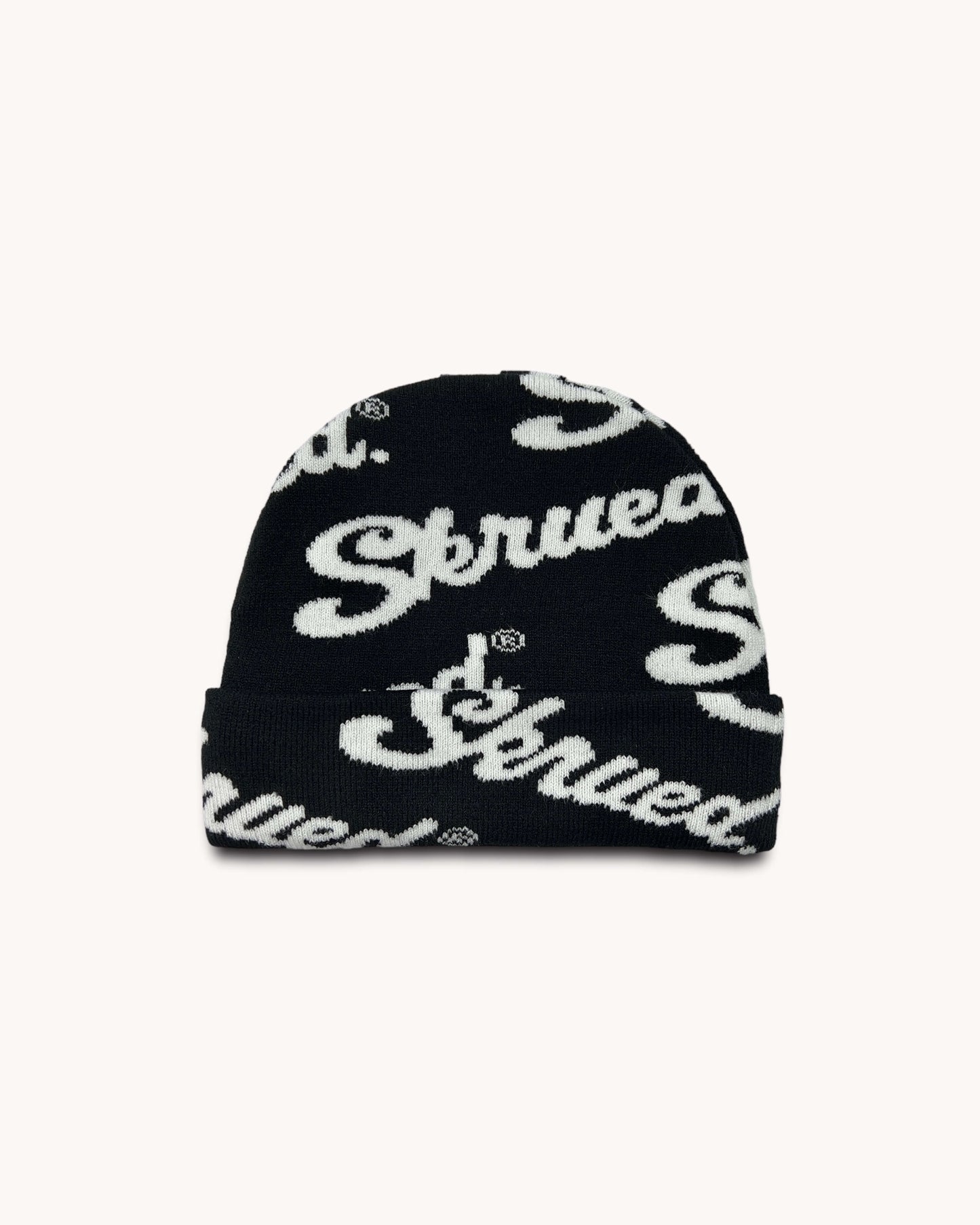 Chunky Logo Rib Knit Beanies