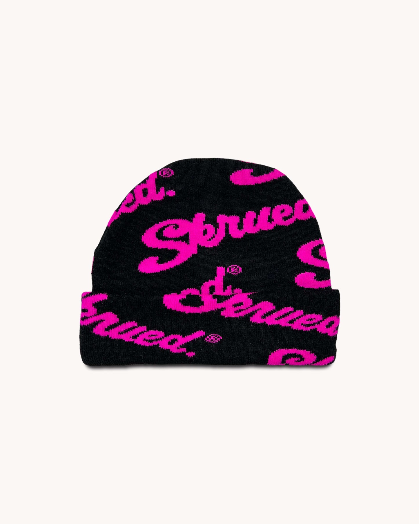 Chunky Logo Rib Knit Beanies