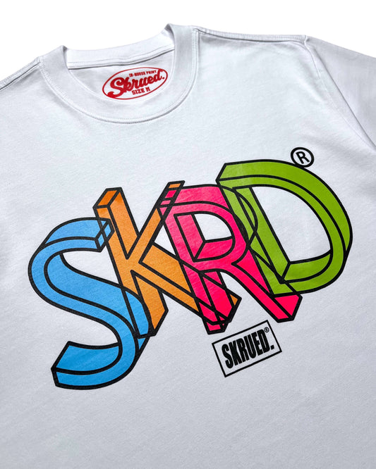 Geometric SKRD Tee - White