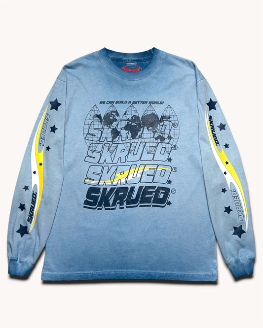 Better World Tee - Oil Wash Sky Blue