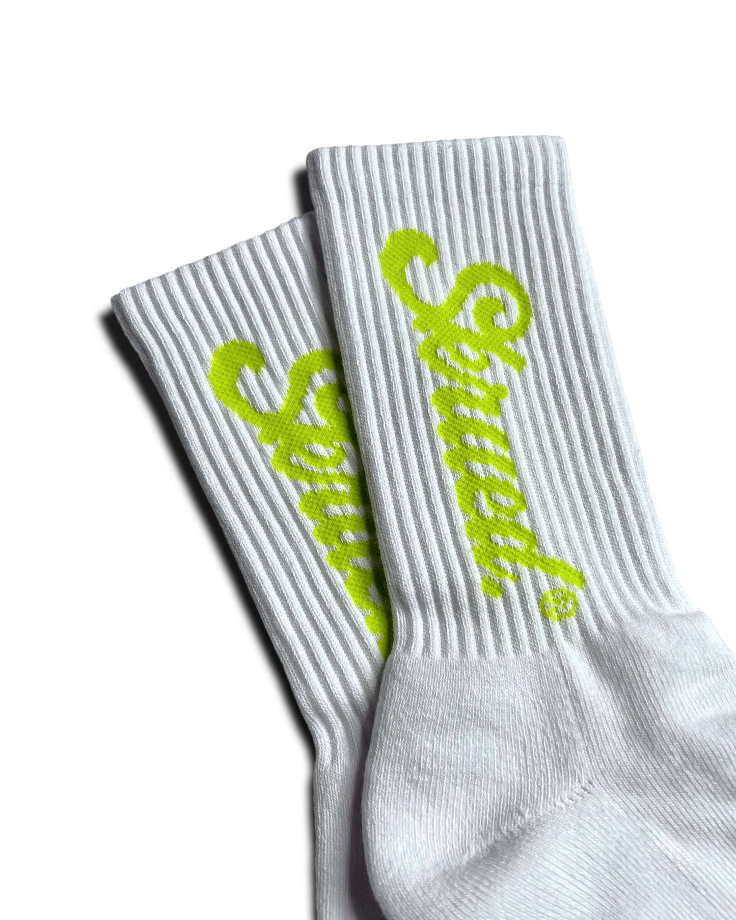 SKRUED Chunky Logo Socks - Neon Green