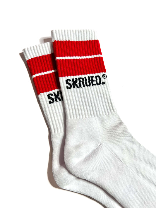 Jumbo Stripe Socks - Red