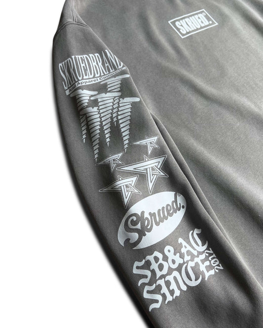 Branded Sleeve Crewneck - Vintage Grey