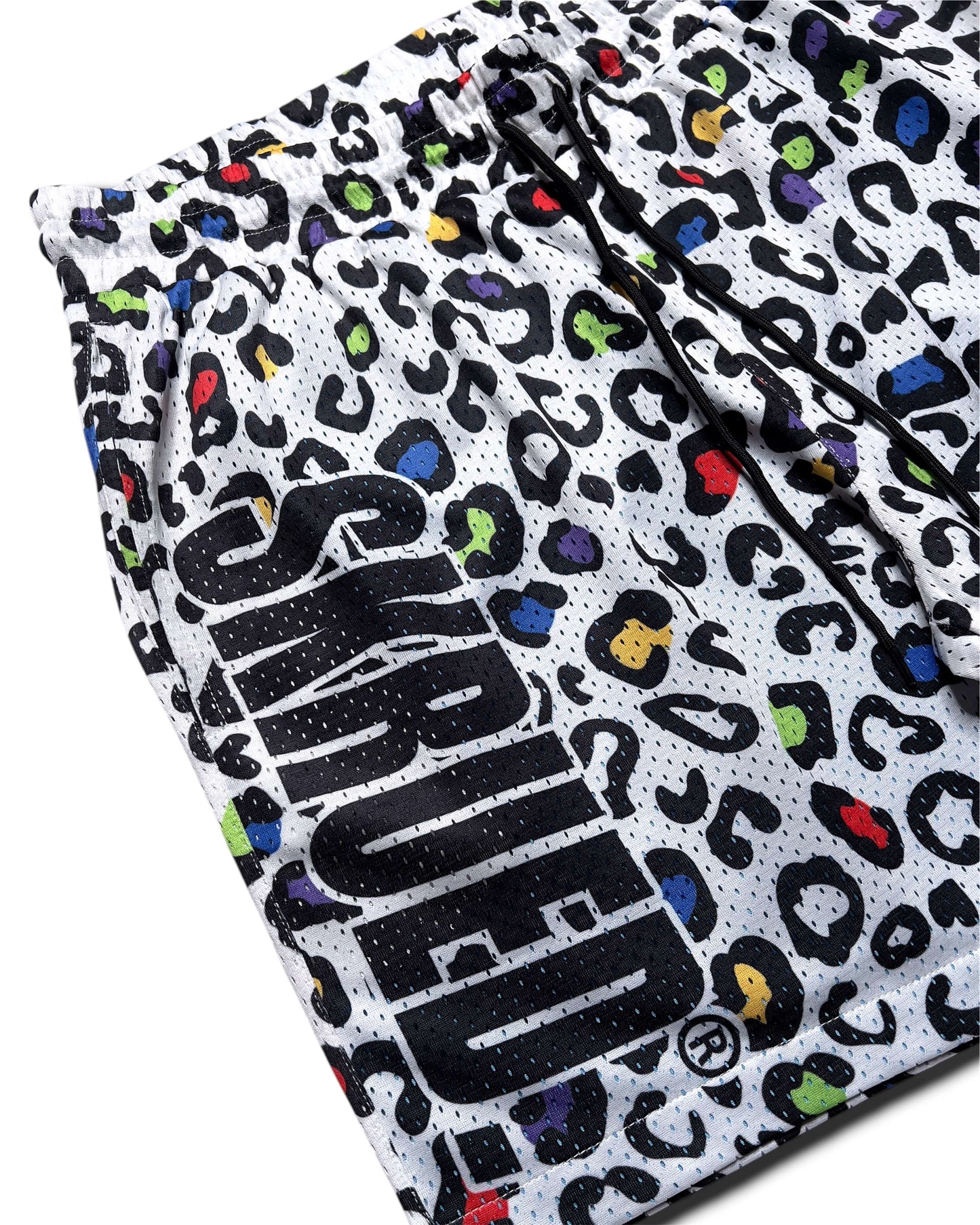Leopard Mesh Shorts