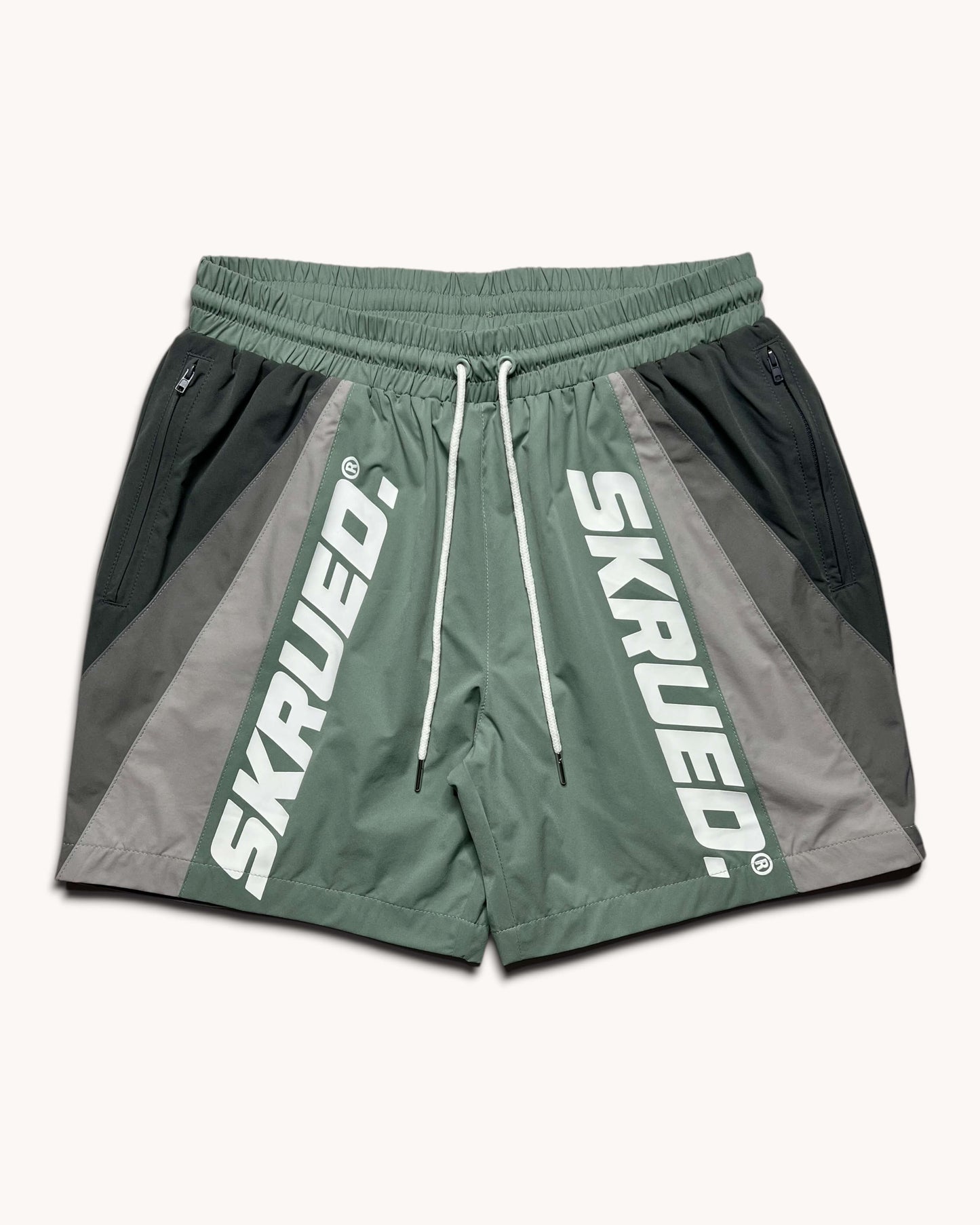 Heatwave Track Shorts - Mint