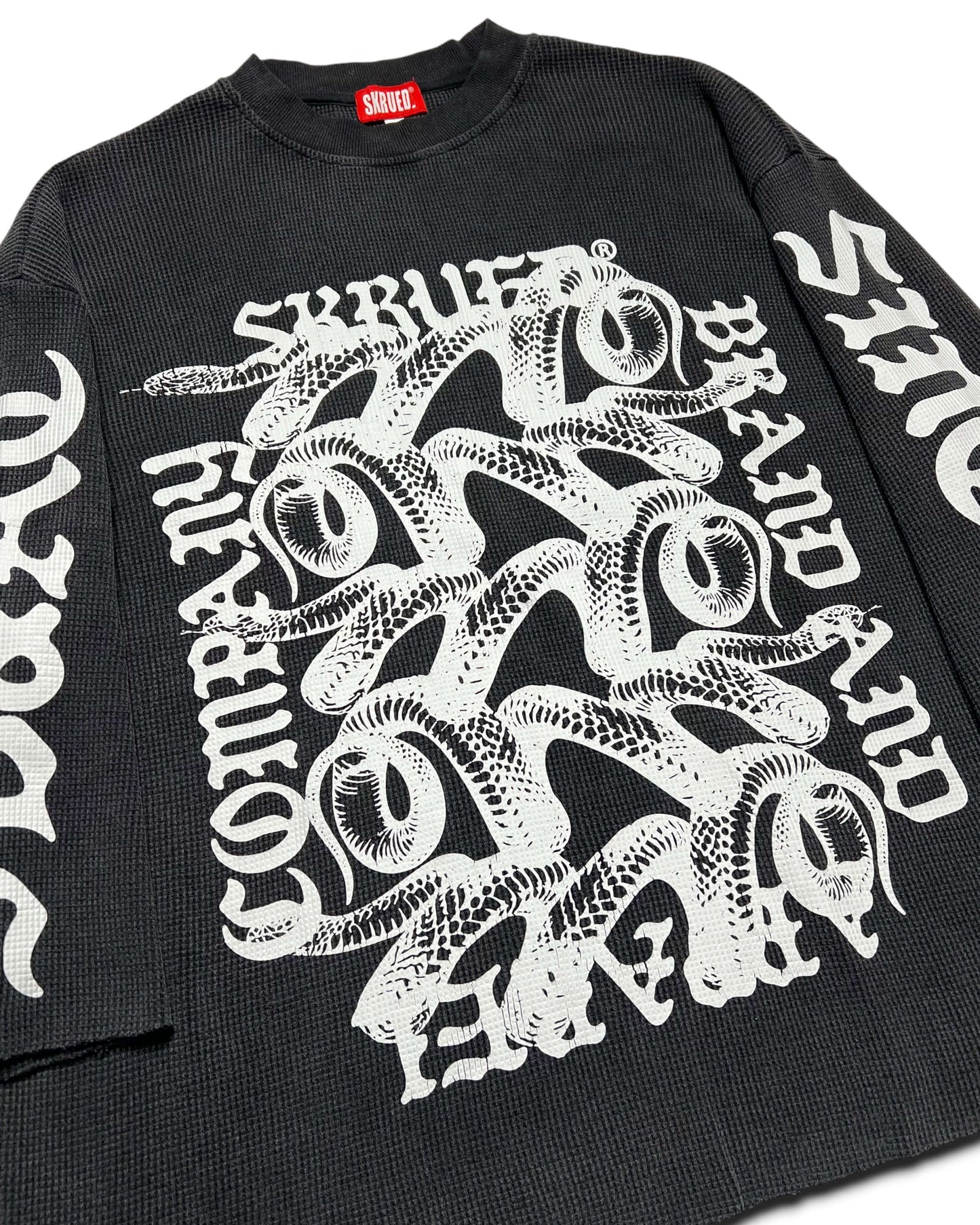 Snake Pit Raw Hem Thermal - Gun Metal