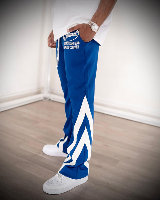 Slanted Stripes Flare Track Pants