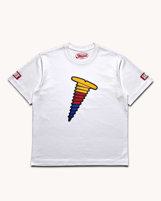 Inspire Screw Logo Tee - White/Primary