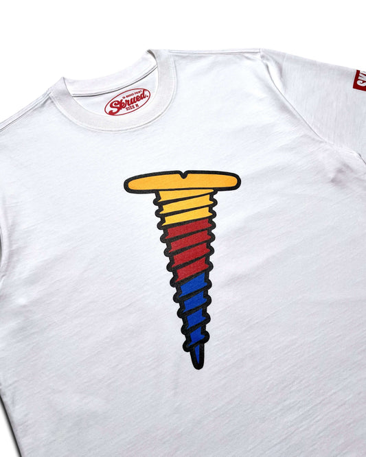 Inspire Screw Logo Tee - White/Primary