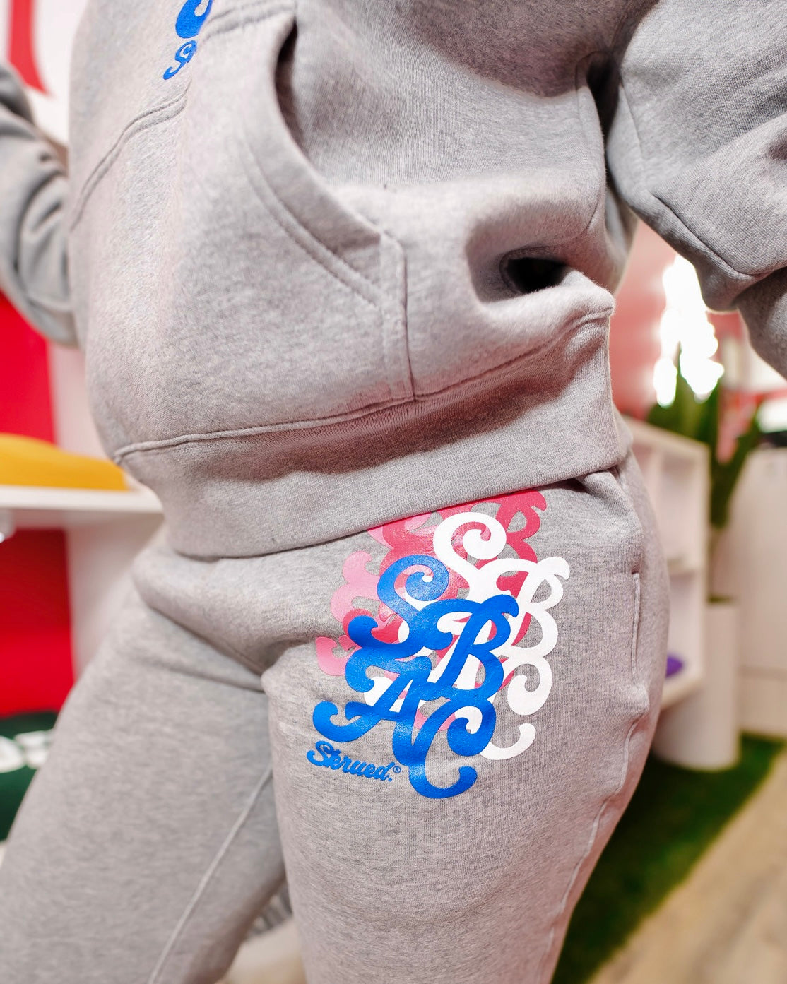 Women's SBAC Boyfriend Sweatsuit - Grey