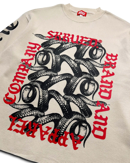 Snake Pit Raw Hem Thermal - Cream