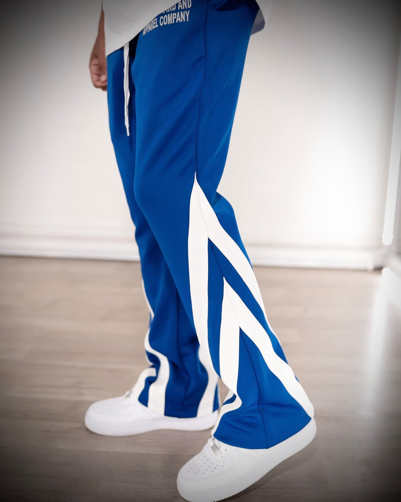 Slanted Stripes Flare Track Pants
