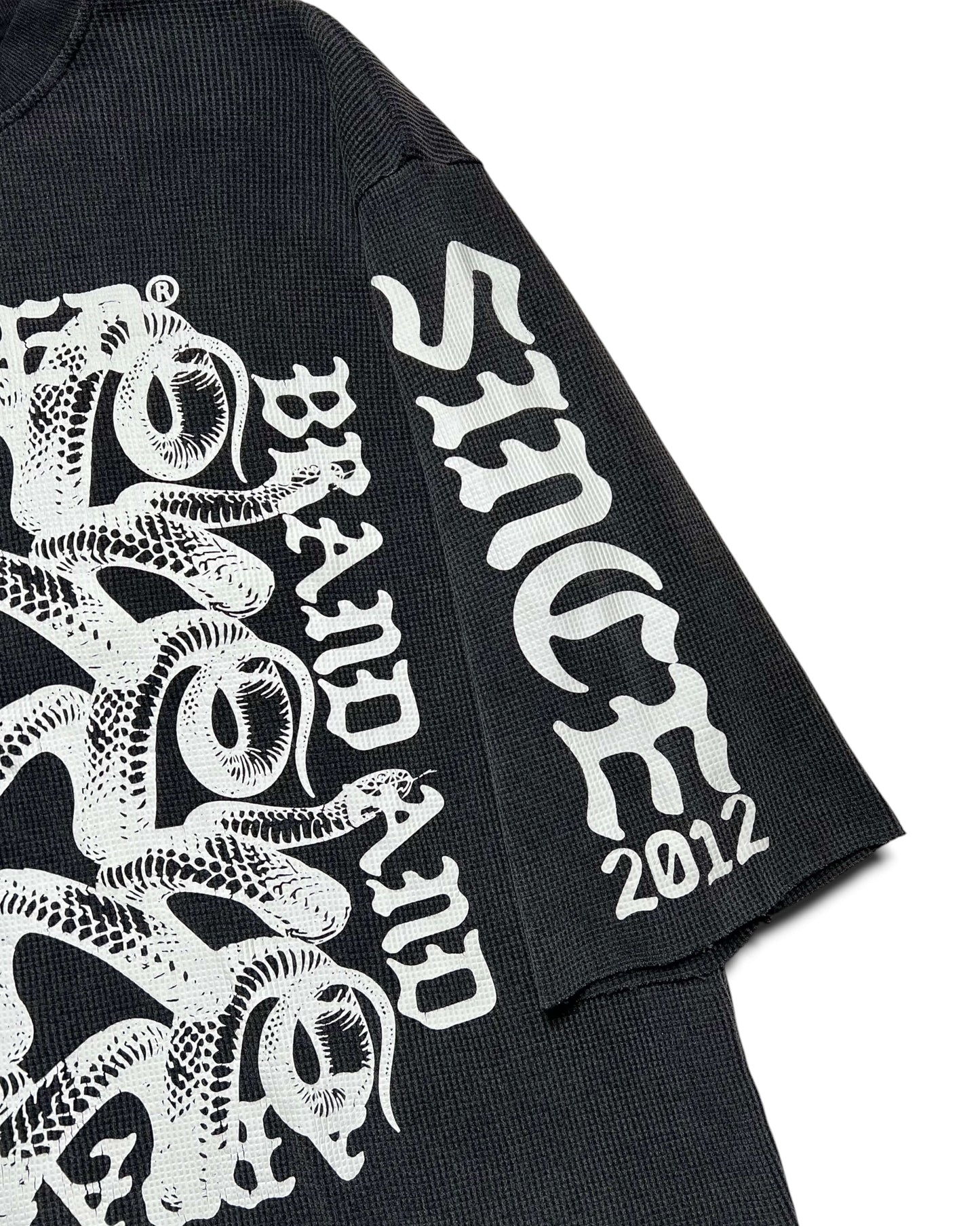 Snake Pit Raw Hem Thermal - Gun Metal