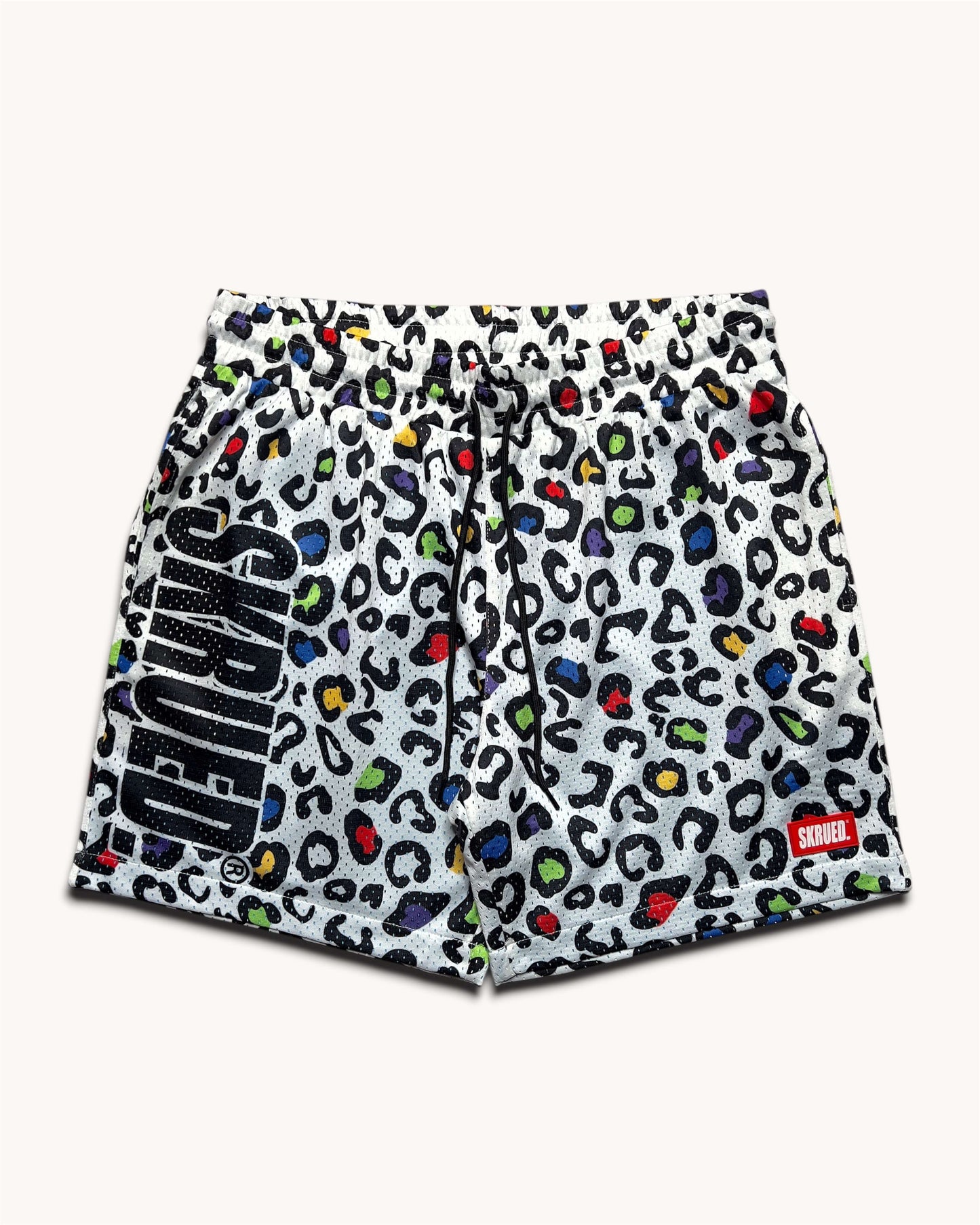 Leopard Mesh Shorts