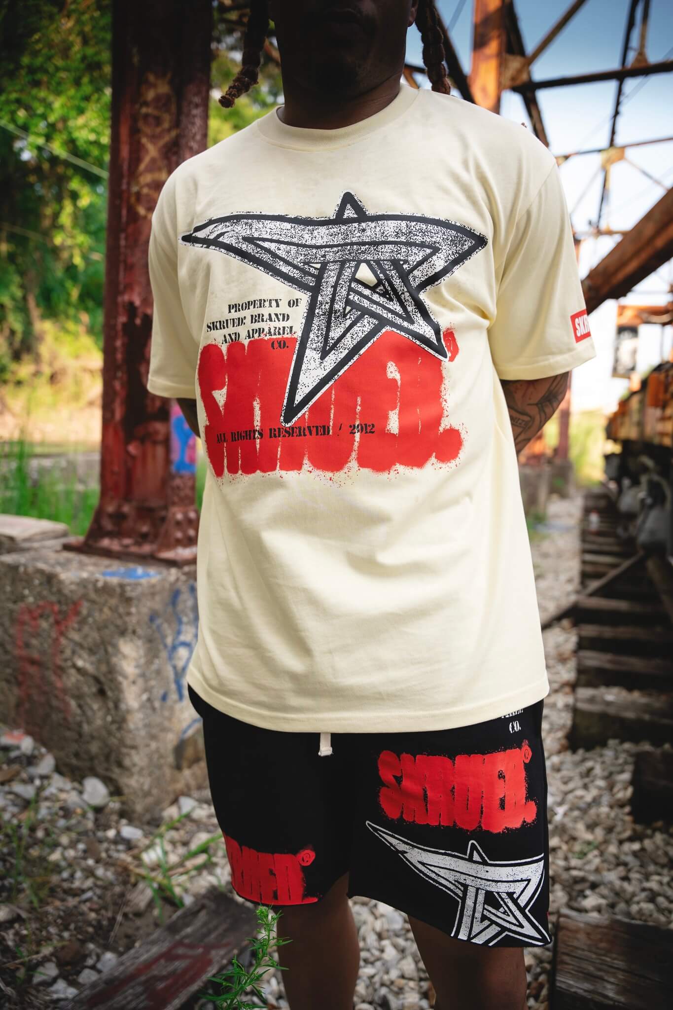 Energy Star Grafitti Tee - Cream