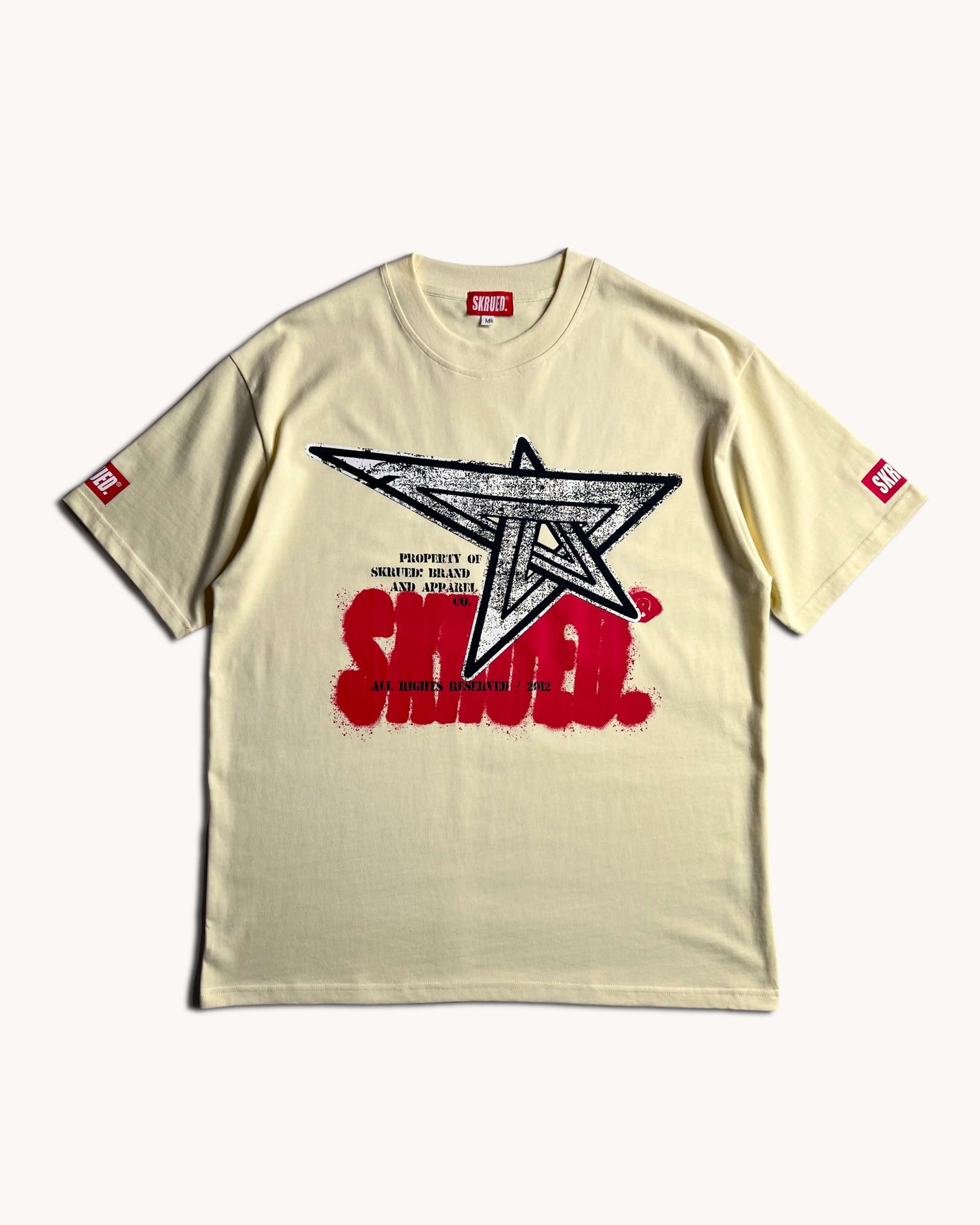 Energy Star Grafitti Tee - Cream