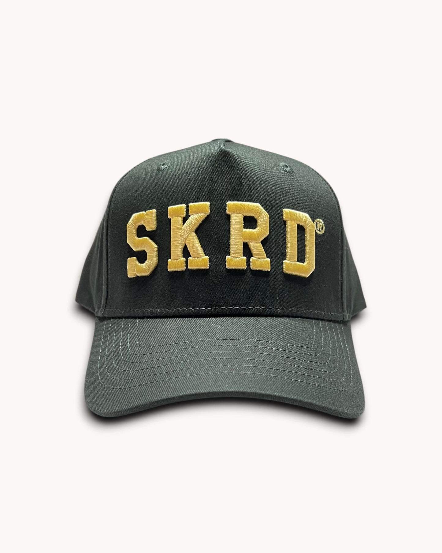 SKRD Logo Snapback Hat - Dark Olive