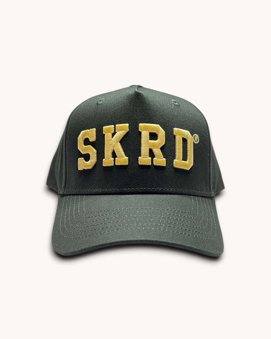 SKRD Logo Snapback Hat - Dark Olive