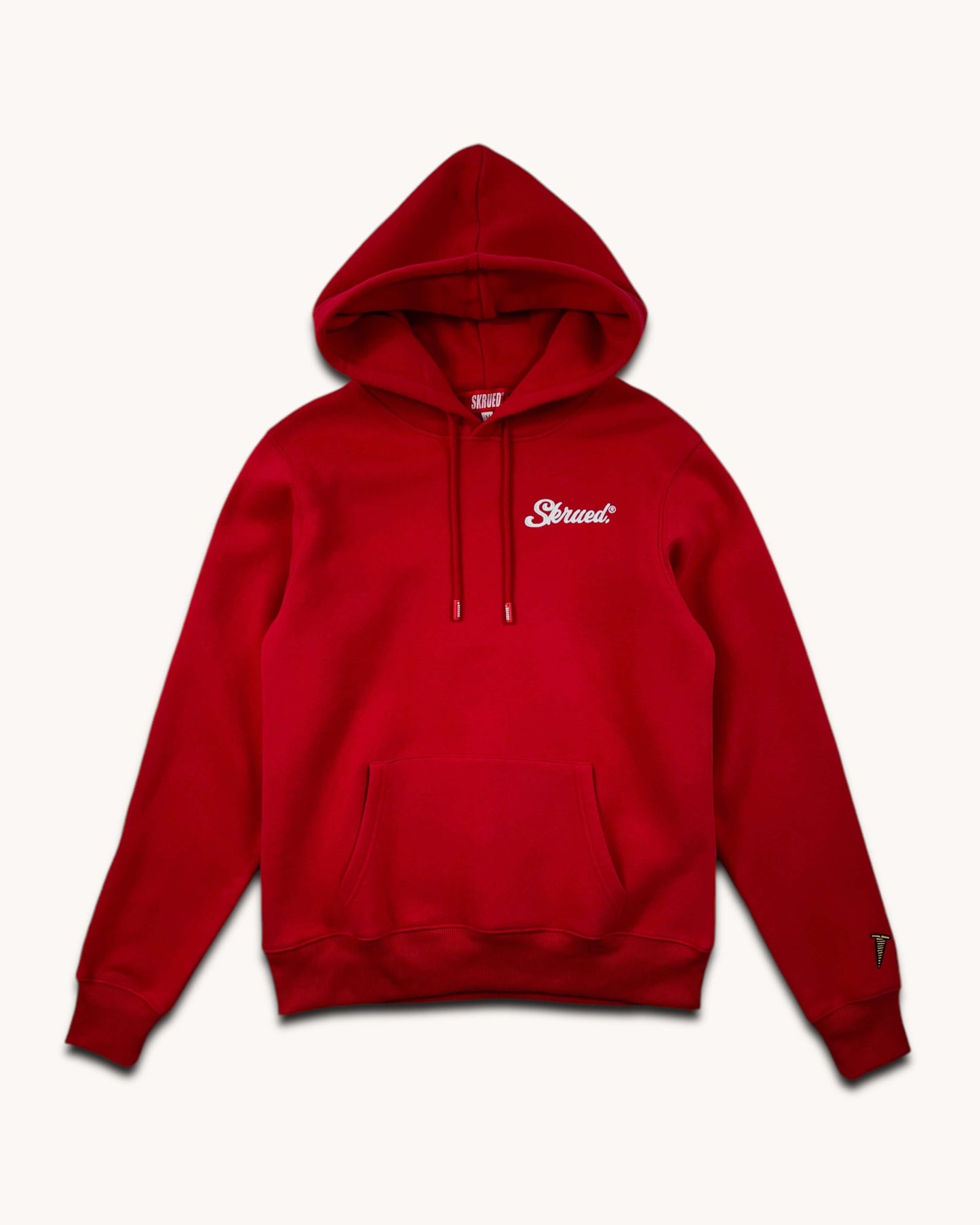 Micro Chunky Logo Hoodie - Red