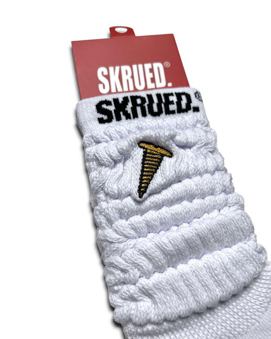Inspire Logo Slouch Socks - White/Black