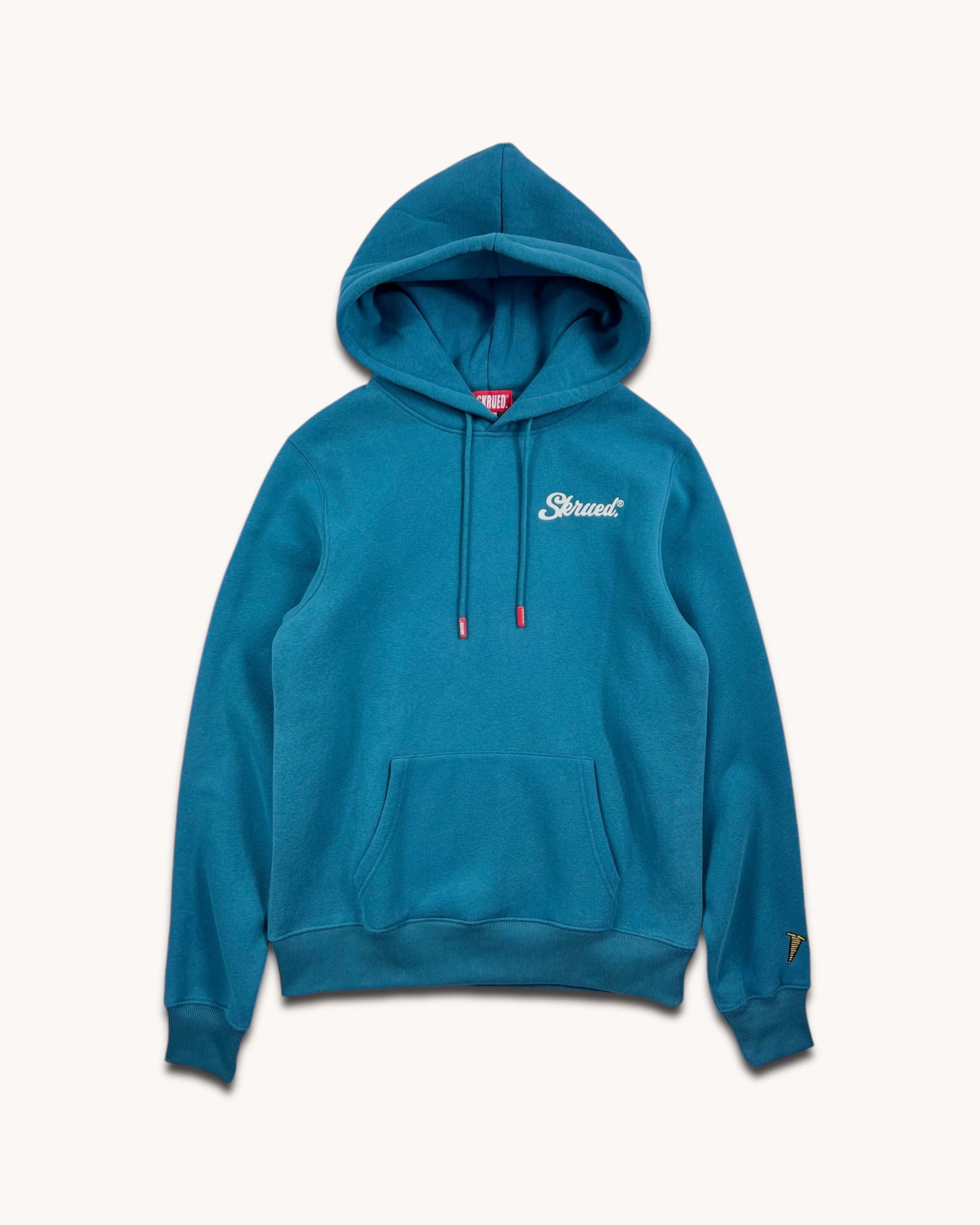 Micro Chunky Logo Hoodie - Teal