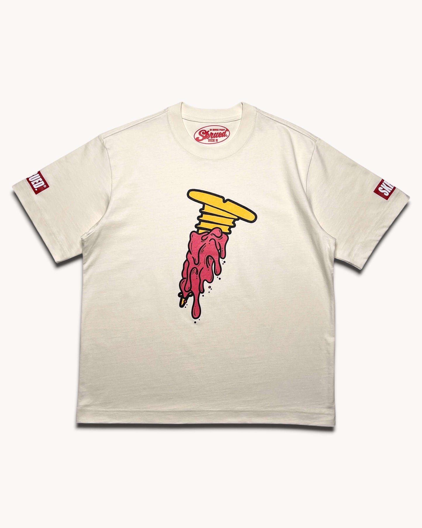 Inspire Drip Screw Logo Tee - French Vanilla
