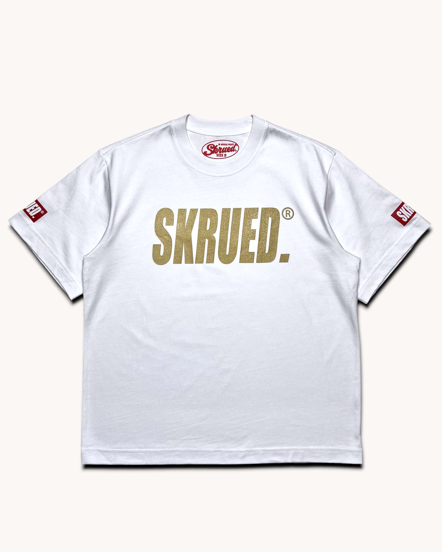 Classic Logo Tee - White Gold
