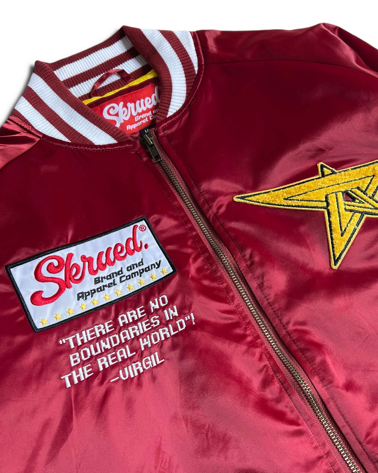 SKRD Satin Bomber Jacket