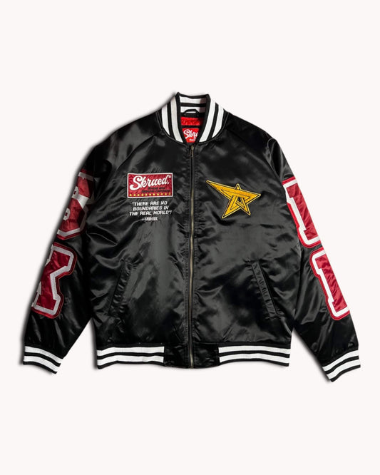 SKRD Satin Bomber Jacket