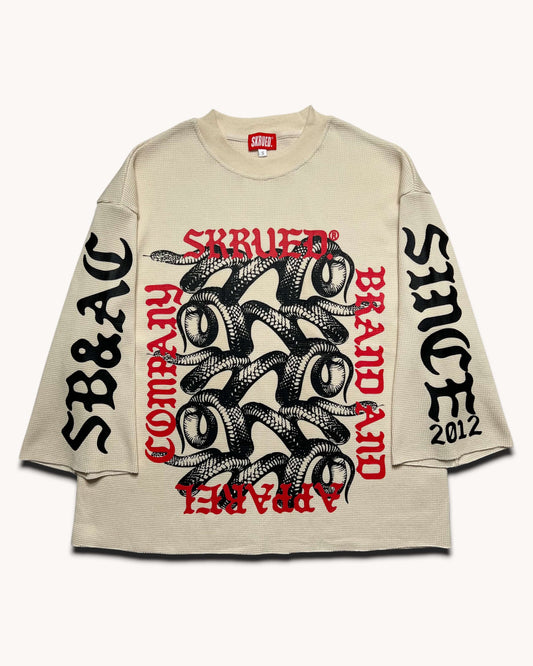 Snake Pit Raw Hem Thermal - Cream