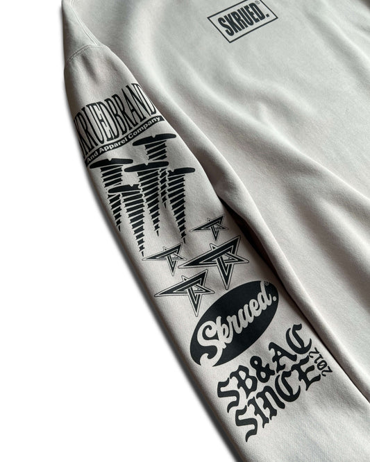 Branded Sleeve Crewneck - Vintage Ivory