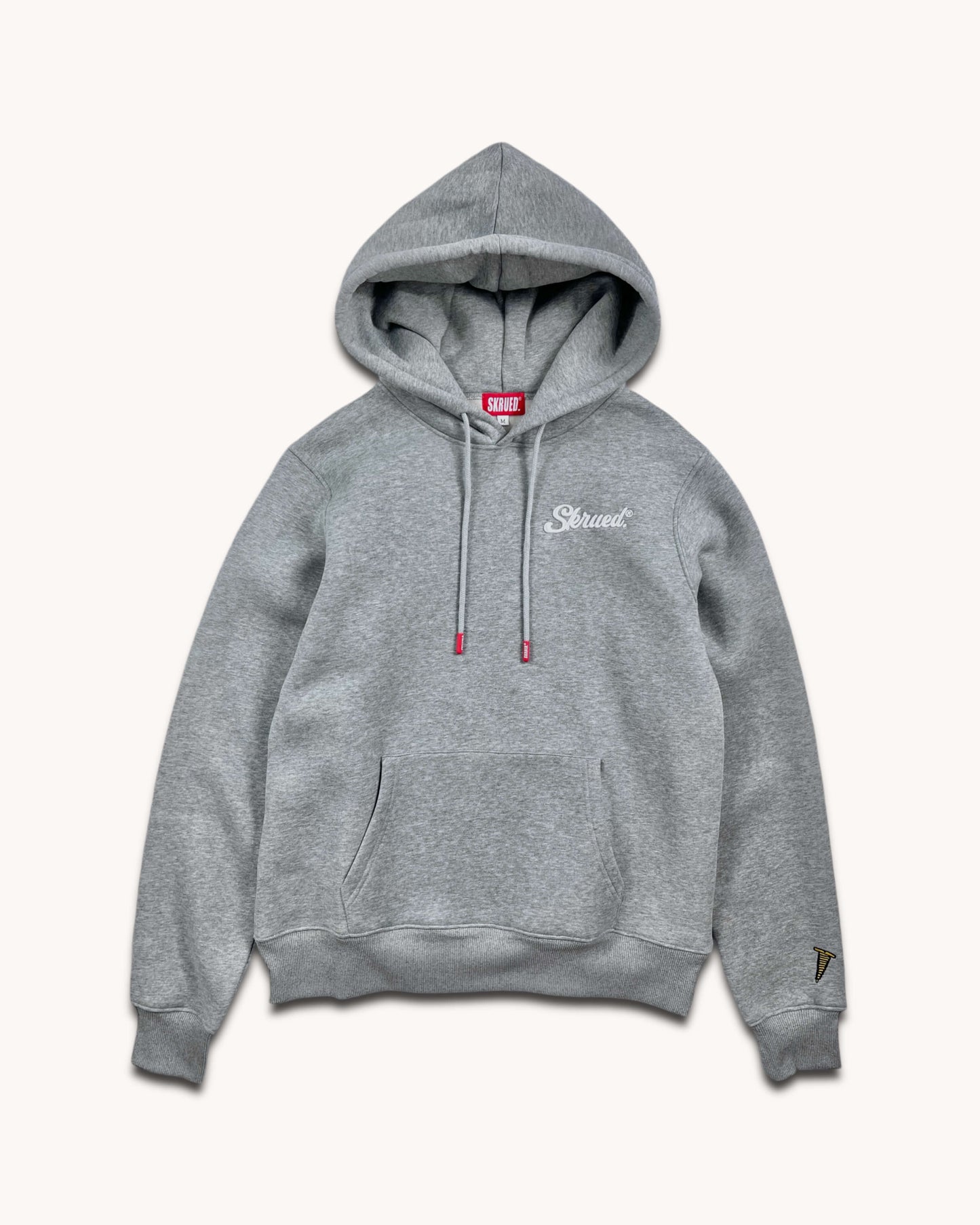 Micro Chunky Logo Hoodie - Grey