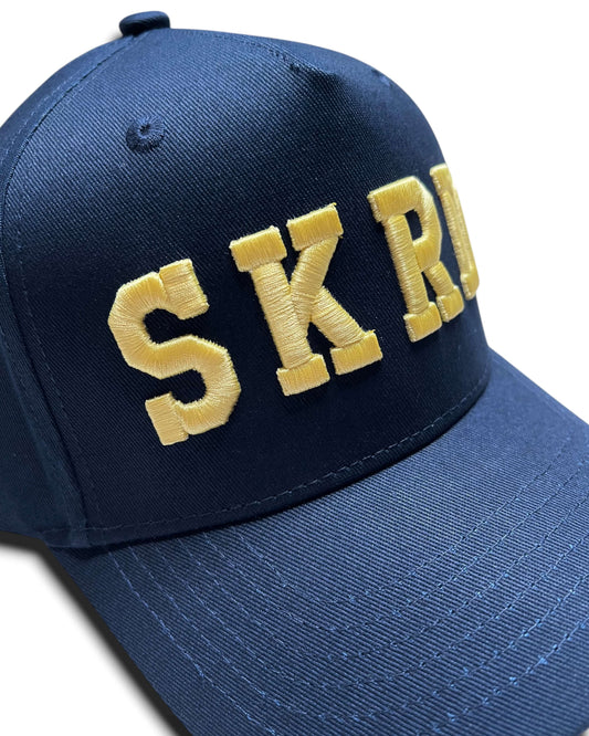 SKRD Logo Snapback Hat - Navy