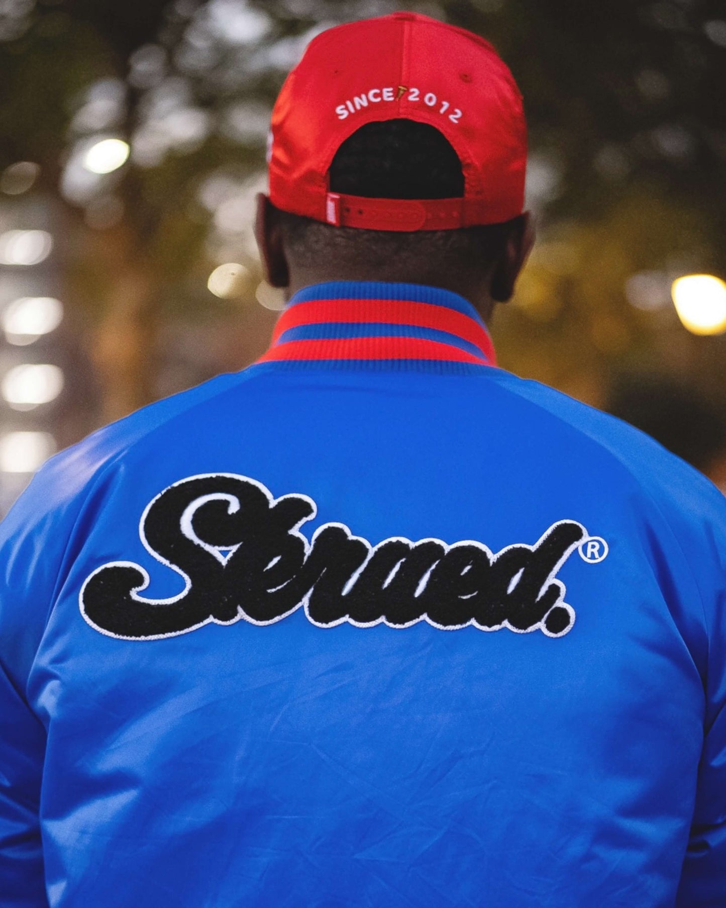 SKRD Satin Bomber Jacket