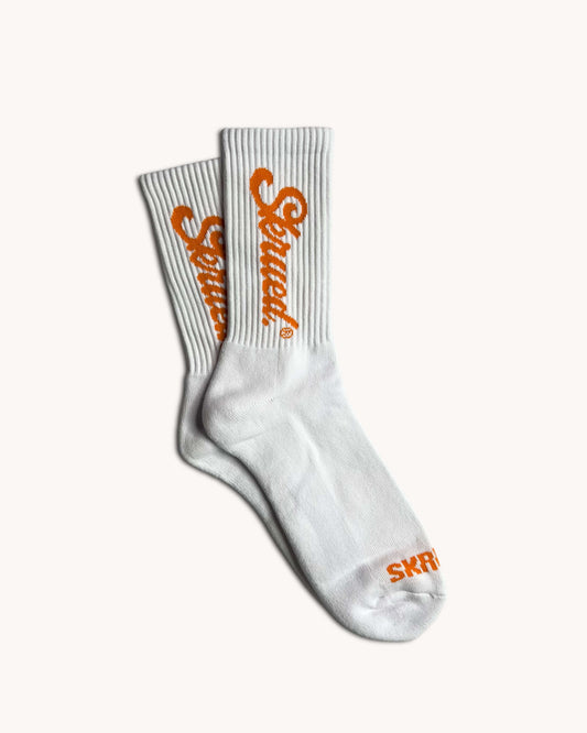 SKRUED Chunky Logo Socks - Orange