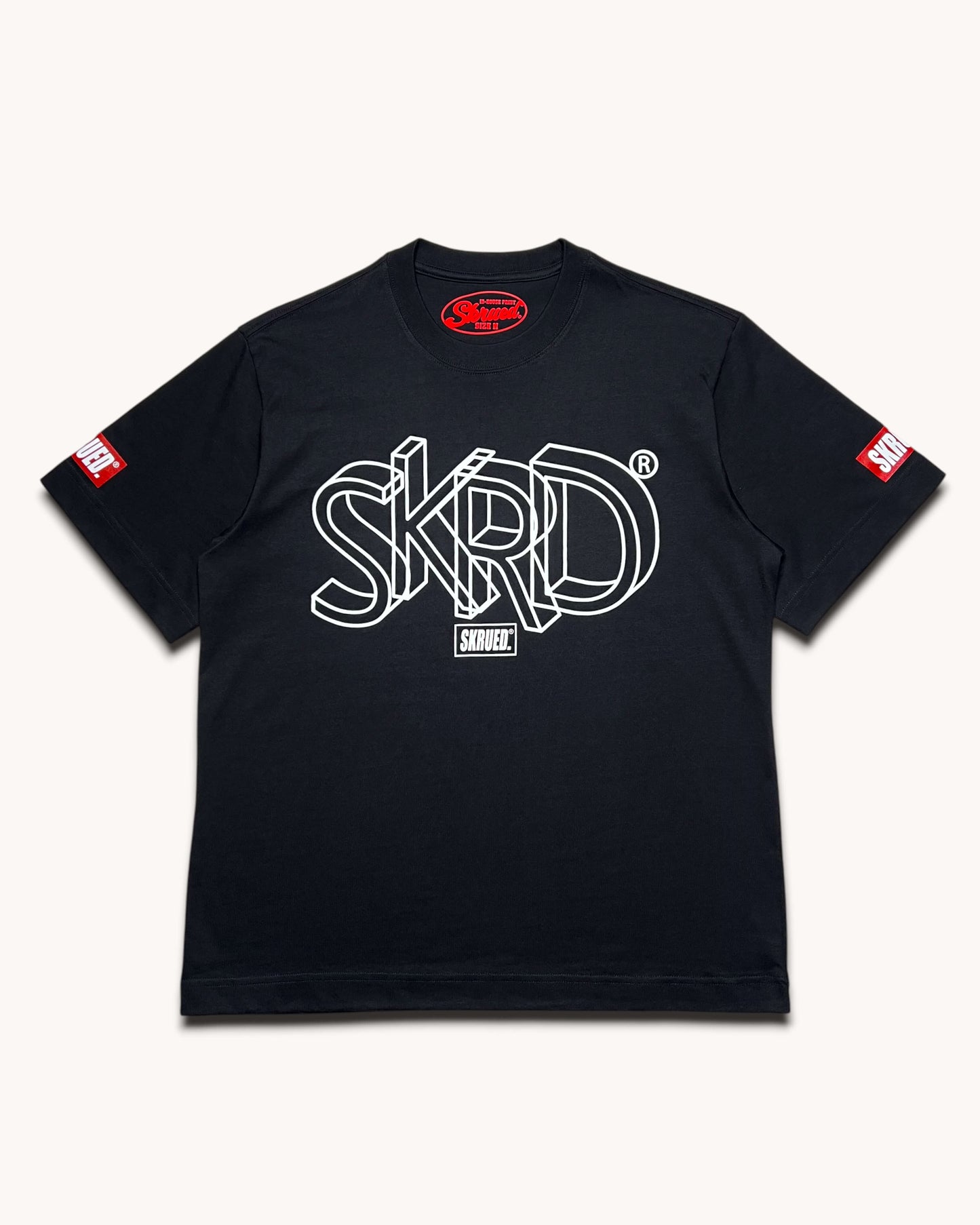 Geometric SKRD Tee - Black