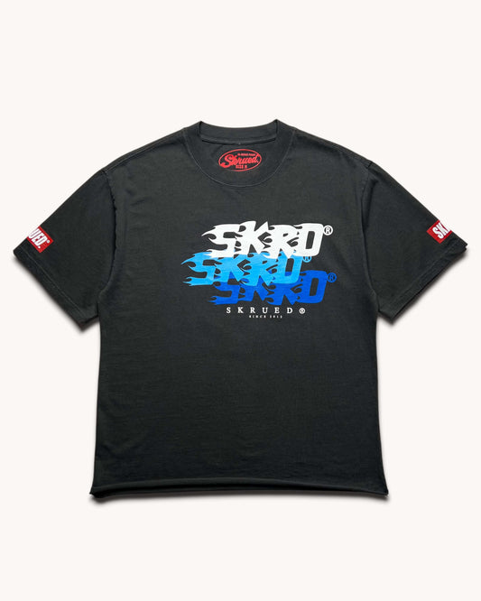 Flaming SKRD Raw Hem Tee