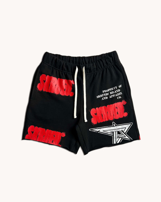 Energy Star Grafitti Shorts - Black